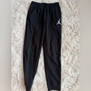 Jordan Black Kids Sweatpants with White Jumpman